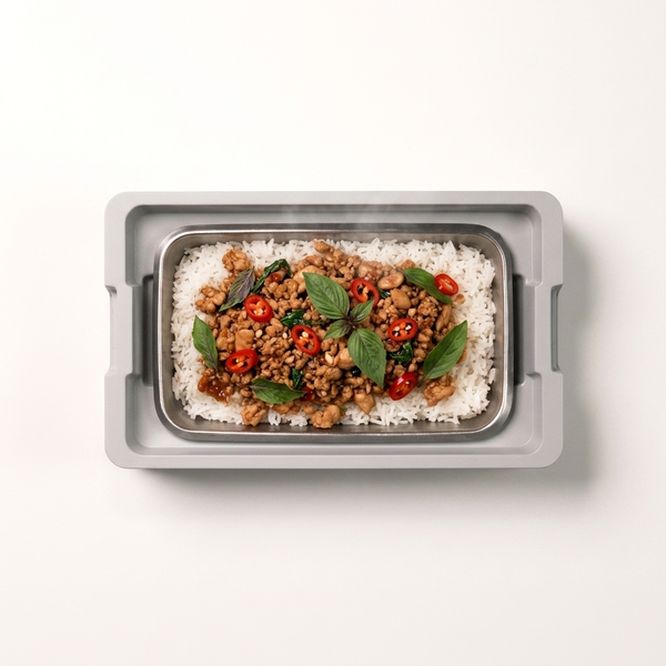 Thai basil chicken & jasmine rice