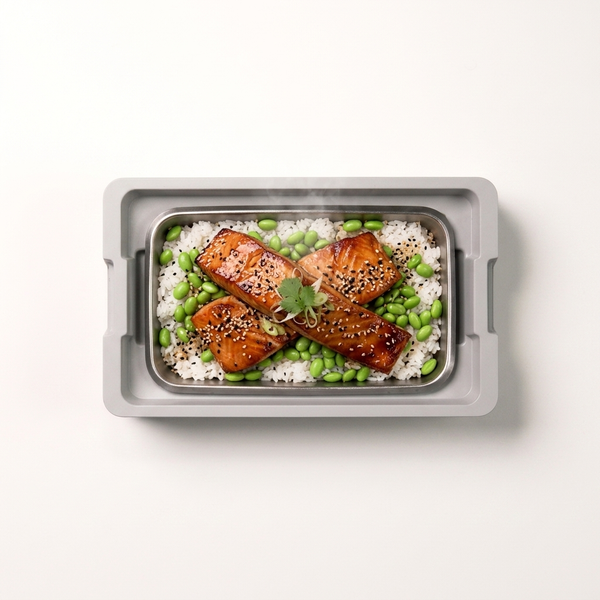 Miso salmon & edamame