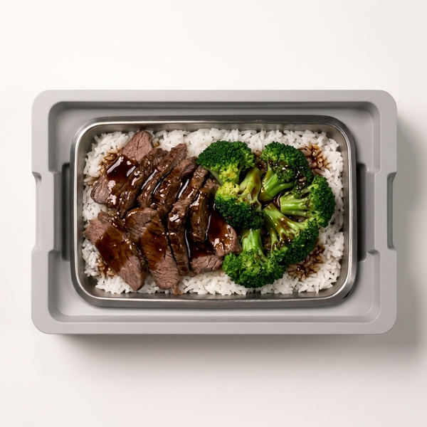 Beef & broccoli over rice